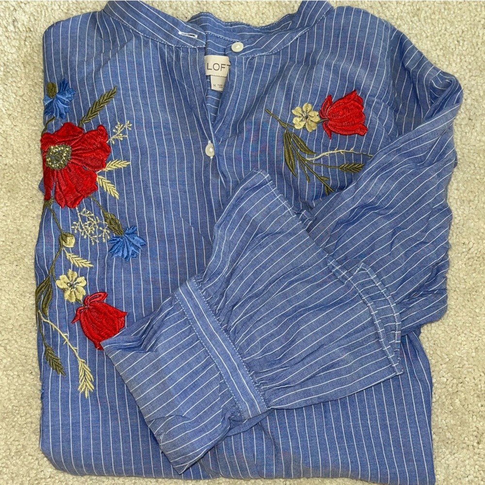 Women’s LOFT Embroidered Blouse
